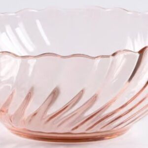 Arcoroc Rosaline Pink Swirl 6 Bowl Set New